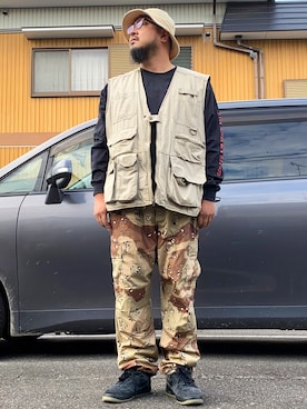 「コッキーと繋がりたい」｜「アイテム（ジャケット/アウター）」を使った、Cokky さん（メンズ・178cm）の秋コーディネート