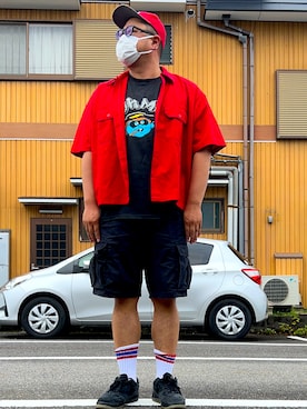 「コッキーと繋がりたい」｜Cokky さん（メンズ・178cm）の夏コーディネート