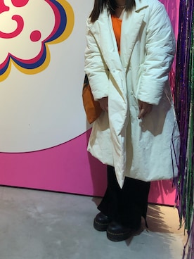 「マーチン」｜「アイテム（チェスターコート）」を使った、scoさん（レディース・153cm）の冬コーディネート