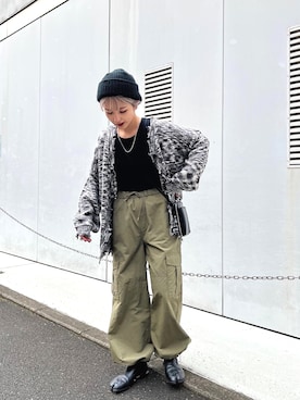 MADOKA_NAGAKURAさん（レディース・158cm）の冬コーディネート