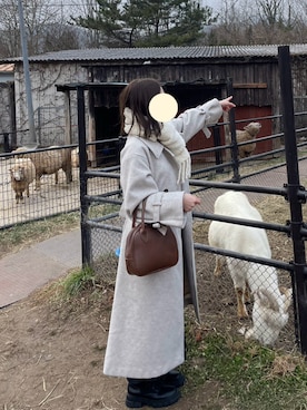 「one after another NICE CLAUP（ワンアフターアナザーナイスクラップ）のアイテム（その他アウター）」を使った、まめたろうさん（レディース・154cm）の秋コーディネート