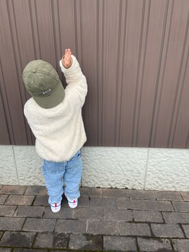 「BRANSHES（ブランシェス）のアイテム（ブルゾン）」を使った、tii__knさん（キッズ・90cm）の冬コーディネート