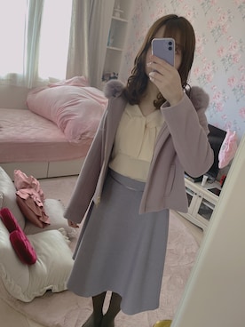「MISCH MASCH（ミッシュマッシュ）のアイテム（ジャケット/アウター）」を使った、Aoi.さん（レディース・159cm）の冬コーディネート