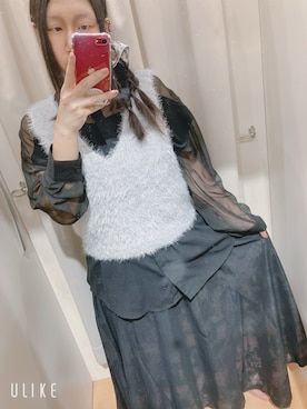 「アイテム（ベスト）」を使った、凛♡*。さん（レディース・152cm）の秋コーディネート