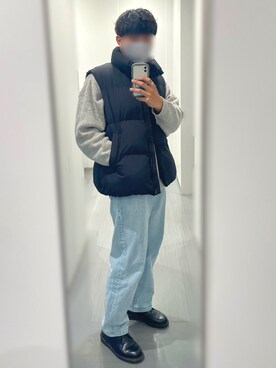 「GUコーデ」｜「アイテム（ダウンベスト）」を使った、NO_BUさん（メンズ・177cm）の秋コーディネート