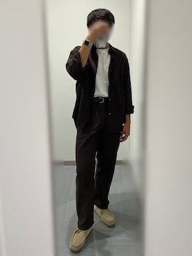 「WYM」｜「アイテム（モカシン/デッキシューズ）」を使った、NO_BUさん（メンズ・177cm）の秋コーディネート