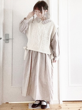 「SVEC（シュベック）のアイテム（その他シューズ）」を使った、sakuさん（レディース・154cm）の秋コーディネート