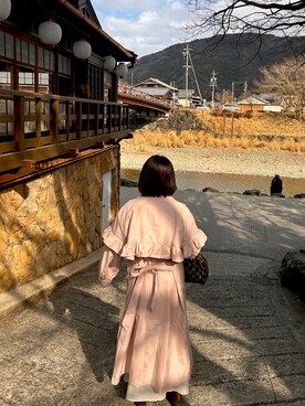 「apres jour（アプレジュール）のアイテム（ジャケット/アウター）」を使った、ビ﹏台湾人日本在住さん（レディース・152cm）の春コーディネート