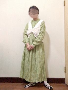 「AVAN LILY（アヴァンリリィ）のアイテム」を使った、ビ﹏台湾人日本在住さん（レディース・152cm）の春コーディネート