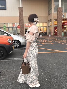 「SpRay（スプレイ）のアイテム（ワンピース/ドレス）」を使った、ビ﹏台湾人日本在住さん（レディース・152cm）の夏コーディネート