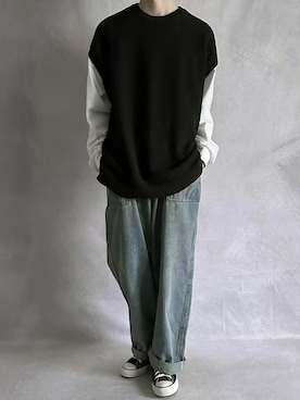 「アイテム（その他）」を使った、cobaさん（メンズ・173cm）の春コーディネート