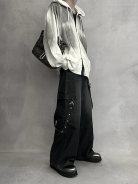 「アイテム（タンクトップ）」を使った、cobaさん（メンズ・173cm）の秋コーディネート