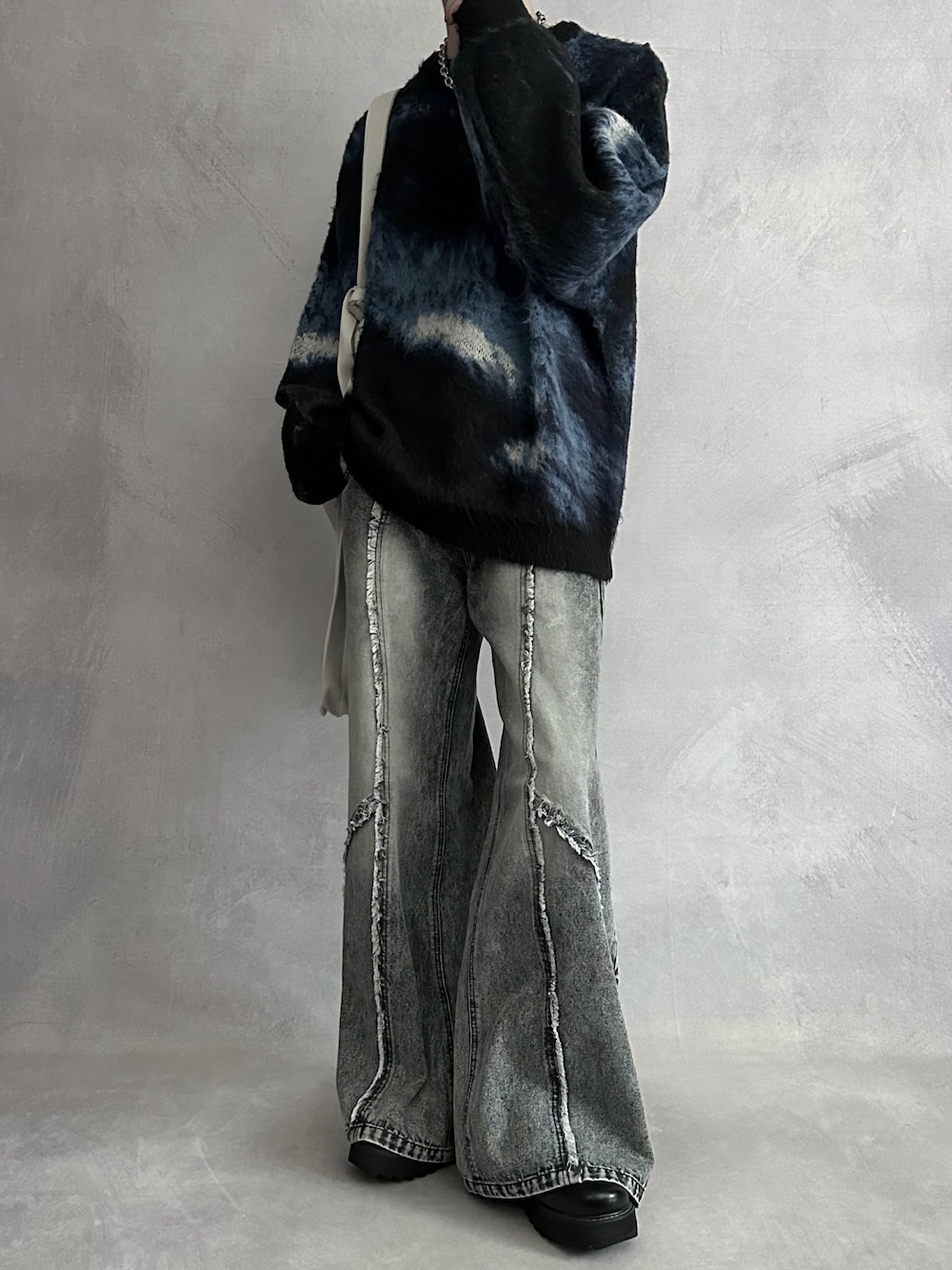 SERACE ルーズシルエットアブストラクトシャギーニット SERACE（セラス）の「【SERACE】Loose silhouette abstract