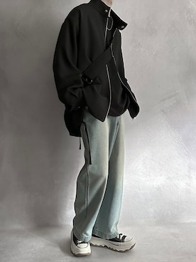 「SERACE（セラス）のアイテム（ブルゾン）」を使った、cobaさん（メンズ・173cm）の秋コーディネート
