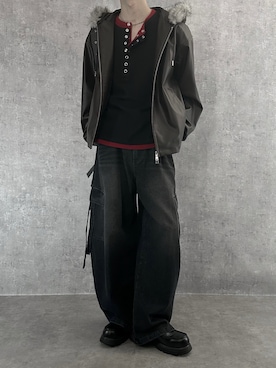 「SERACE（セラス）のアイテム」を使った、cobaさん（メンズ・173cm）の秋コーディネート