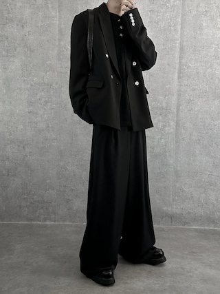 「SERACE（セラス）の【SERACE】Suede like loose henry neck long tee / スウェードライクルーズヘンリーネックロンT（Tシャツ/カットソー）」を使った、cobaさん（メンズ・173cm）の冬コーディネート