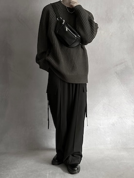 「SERACE（セラス）の【SERACE】basic body bag / ベーシックボディバッグ（ボディバッグ/ウエストポーチ）」を使った、cobaさん（メンズ・173cm）の秋コーディネート