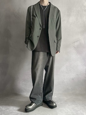 「SERACE（セラス）のアイテム」を使った、cobaさん（メンズ・173cm）の冬コーディネート