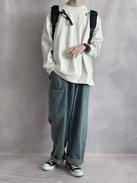 「RUUBON」｜「アイテム（その他）」を使った、cobaさん（メンズ・173cm）の冬コーディネート