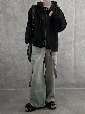 「SERACE（セラス）のアイテム」を使った、cobaさん（メンズ・173cm）の冬コーディネート