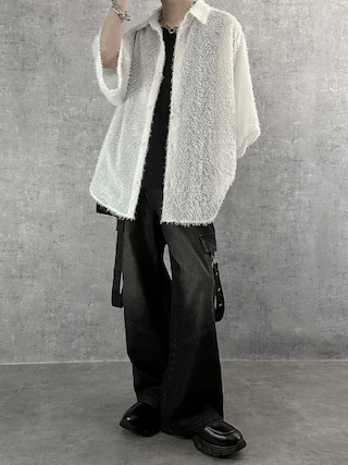 「SERACE(セラス)の【SERACE】Metal chain 3way square shoulder bag / メタルチェーン3wayスクエアショルダーバッグ(ショルダーバッグ)」を使った、cobaさん(メンズ・173cm)の春コーディネート