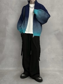SERACE】Loose shaggy gradation drivers knit / ルーズシャギー 