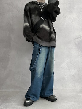 「アイテム（リング）」を使った、cobaさん（メンズ・173cm）の秋コーディネート