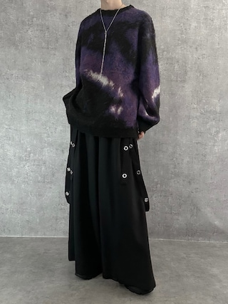 「SERACE(セラス)の【SERACE】Loose silhouette abstract shaggy knit / ルーズシルエットアブストラクトシャギーニット(ニット/セーター)」を使った、cobaさん(メンズ・173cm)の秋コーディネート