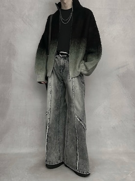 「アイテム（リング）」を使った、cobaさん（メンズ・173cm）の冬コーディネート