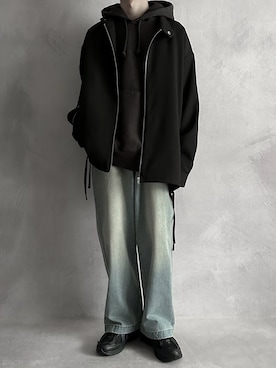 「SERACE（セラス）のアイテム（ブルゾン）」を使った、cobaさん（メンズ・173cm）の冬コーディネート