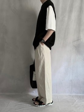 「AiRS（エアーズ）のアイテム」を使った、cobaさん（メンズ・173cm）の夏コーディネート