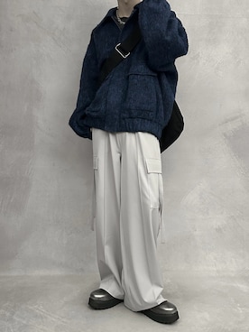 「SERACE（セラス）の【SERACE】High sole shark lace up shoes / ハイソールシャークレースアップシューズ(＋5㎝厚底)（ドレスシューズ）」を使った、cobaさん（メンズ・173cm）の秋コーディネート