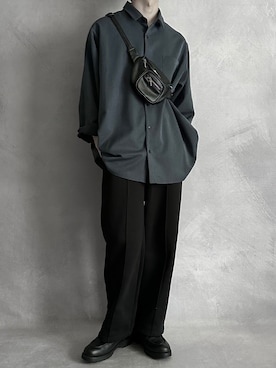 「カラー×コーデ」｜「アイテム（ボディバッグ/ウエストポーチ）」を使った、cobaさん（メンズ・173cm）の夏コーディネート