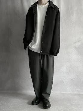 「ジーユー」｜cobaさん（メンズ・173cm）の冬コーディネート