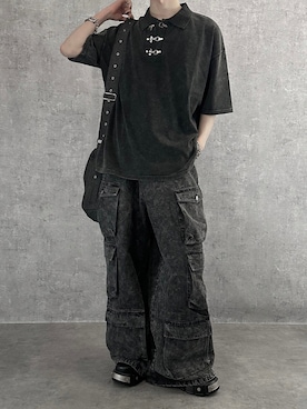 「アイテム（リング）」を使った、cobaさん（メンズ・173cm）の春コーディネート