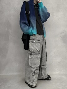 SERACE】Loose shaggy gradation drivers knit / ルーズシャギー 