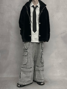 「アイテム（フォーマルスーツ/小物）」を使った、cobaさん（メンズ・173cm）の冬コーディネート