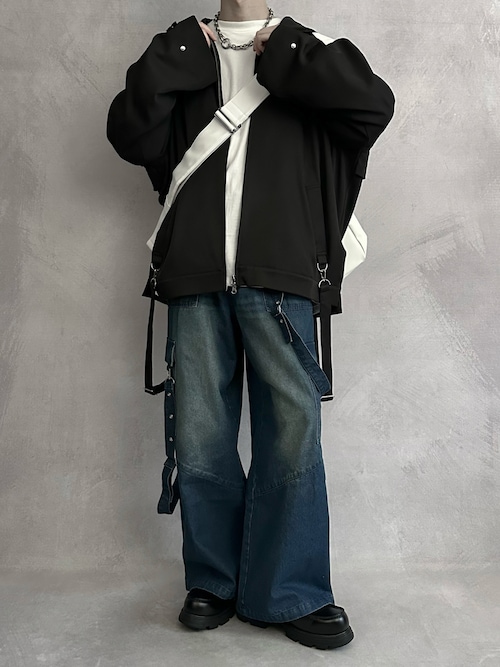 SERACE（セラス）の「【SERACE】Loose drape suspenders