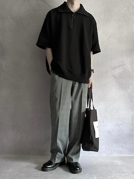 cobaさんの「【SERACE】Wide silhouette straight slacks / ワイドシルエットストレートスラックス」を使ったコーディネート