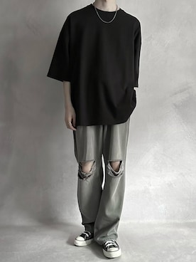 「MSG（エムエスジー）のアイテム（パンツ）」を使った、cobaさん（メンズ・173cm）の夏コーディネート