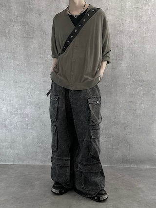 「SERACE(セラス)の【SERACE】Loose side slit layered tank top / ルーズサイドスリットレイヤードタンクトップ(タンクトップ)」を使った、cobaさん(メンズ・173cm)の夏コーディネート