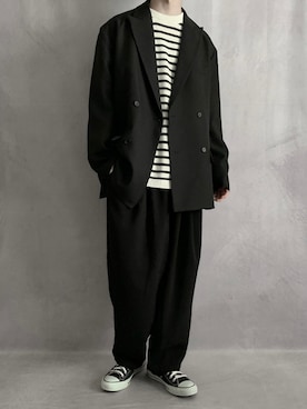 「Confirm（コンファーム）のアイテム」を使った、cobaさん（メンズ・173cm）の春コーディネート