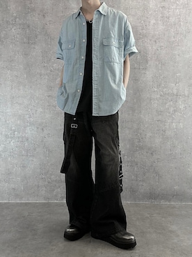 「SERACE（セラス）のアイテム」を使った、cobaさん（メンズ・173cm）の春コーディネート