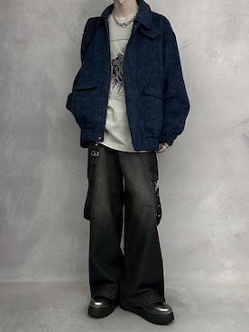 「アイテム（ブレスレット）」を使った、cobaさん（メンズ・173cm）の冬コーディネート