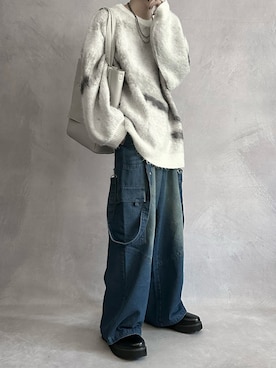 「アイテム（バッグ）」を使った、cobaさん（メンズ・173cm）の秋コーディネート