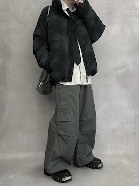 「アイテム（リング）」を使った、cobaさん（メンズ・173cm）の秋コーディネート