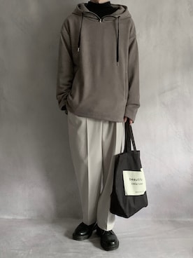 「CASPER JOHN」｜「アイテム（その他シューズ）」を使った、cobaさん（メンズ・173cm）の秋コーディネート