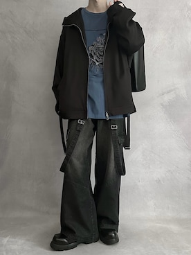 「アイテム（ジャケット/アウター）」を使った、cobaさん（メンズ・173cm）の夏コーディネート