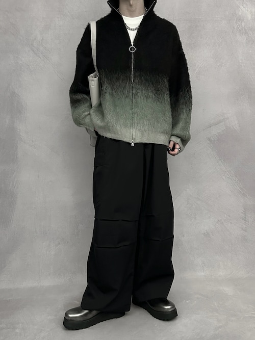 SERACE】Loose shaggy gradation drivers knit / ルーズシャギー