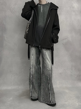 「アイテム（ブレスレット）」を使った、cobaさん（メンズ・173cm）の秋コーディネート